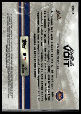 2025 Bowman Draft #BDN-4 Mitch Voit Bowman Draft Night