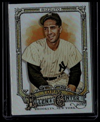 2025 Topps Allen & Ginter #349 Phil Rizzuto Silver Portrait