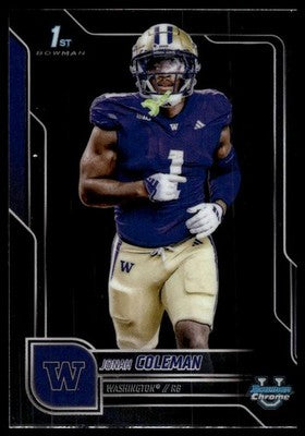 2025 Bowman University Chrome #18 Jonah Coleman