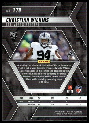 2025 Panini Mosaic #170 Christian Wilkins