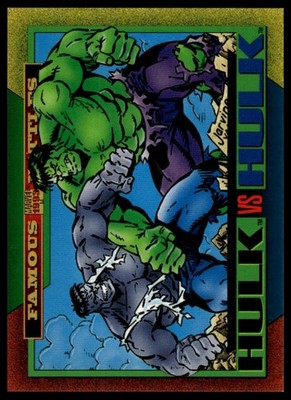 1993 SkyBox Marvel Universe #173 Hulk vs Hulk