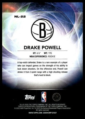 2025-26 Topps #NL-22 Drake Powell No Limit