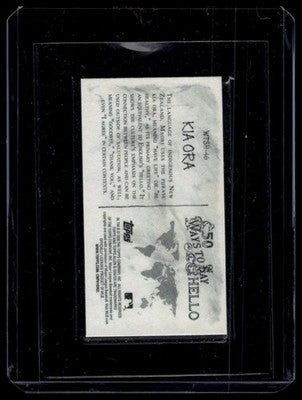 2026 Topps Allen & Ginter #WTSH-46 Kia ora Mini 50 Ways To Say Hello