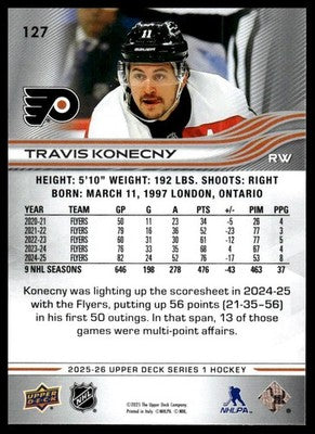 2025-26 Upper Deck #127 Travis Konecny