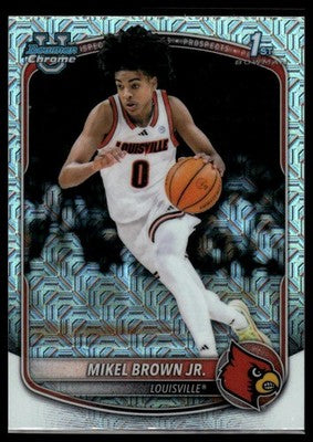 2025-26 Bowman #BCP-12 Mikel Brown Jr. Chrome Prospects Mojo Refractor