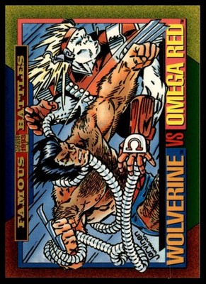 1993 SkyBox Marvel Universe #177 Wolverine / Omega Red