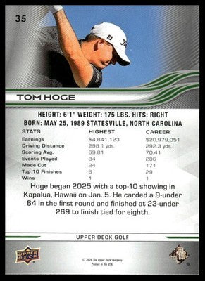 2026 Upper Deck #35 Tom Hoge