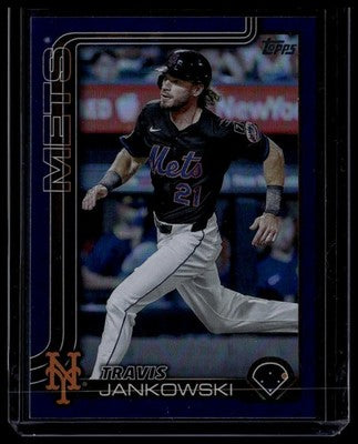 2025 Topps Update #US74 Travis Jankowski Purple Holo Foil #/250