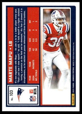 2025 Donruss #103 Marte Mapu