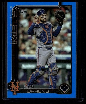 2025 Topps Update #US297 Luis Torrens Blue Holo Foil #/150