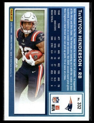 2025 Donruss #332 TreVeyon Henderson