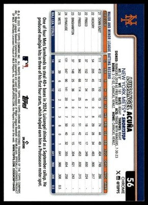 2025 Topps Chrome #56 Luisangel Acuña
