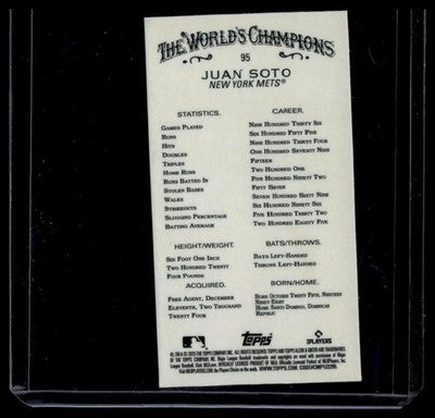 2025 Topps Allen & Ginter #95 Juan Soto Chrome Mini