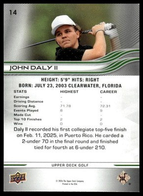 2026 Upper Deck #14 John Daly II