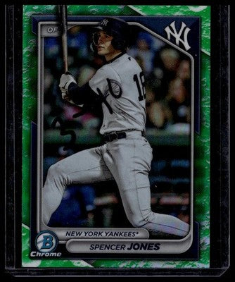 2023 Bowman Draft #BDC-196 Spencer Jones Chrome Green Grass Refractor #/99