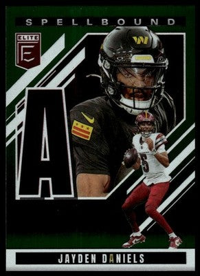 2025 Donruss Elite #10 Jayden Daniels Spellbound Green