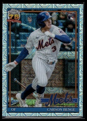 2026 Topps Update #U91C-5 Carson Benge 1991 Topps Baseball 35th Anniversa Chrome