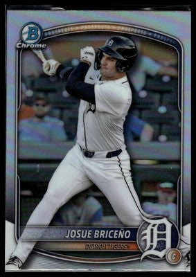 2025 Bowman Draft #BDC-60 Josue Briceño Chrome Sky Blue Refractor