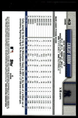 2026 Topps Chrome #43 Carlos Rodón