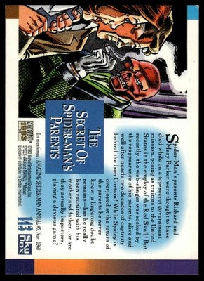 1993 SkyBox Marvel Universe #143 The Secret of Spider-Man's Parents