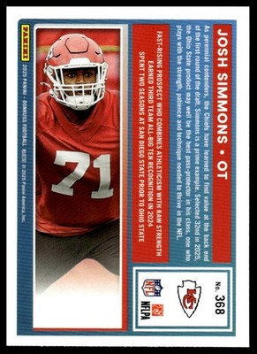 2025 Donruss #368 Josh Simmons