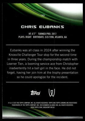 2025 Topps Chrome #143 Chris Eubanks Geometric Refractor
