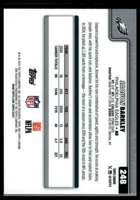 2025 Topps Chrome #248 Saquon Barkley