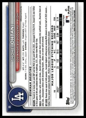 2024 Bowman #33 Shohei Ohtani