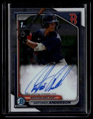 2024 Bowman #CPA-AAN Antonio Anderson Chrome Prospects Autographs