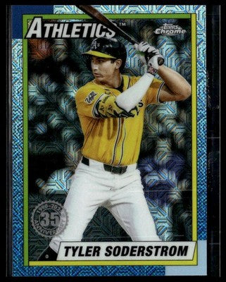 2025 Topps Update #U90C-55 Tyler Soderstrom 1990 Topps Baseball Chrome