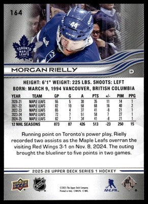 2025-26 Upper Deck #164 Morgan Rielly