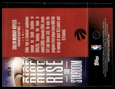 2025-26 Topps #RTS-9 Collin Murray-Boyles Rise to Stardom