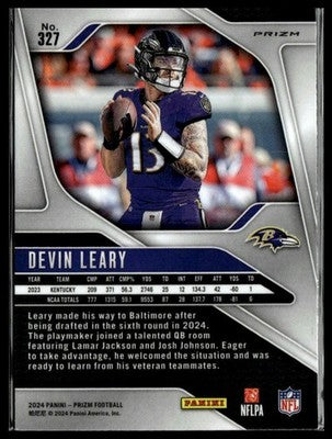 2024 Panini Prizm #327 Devin Leary Orange Disco Prizm