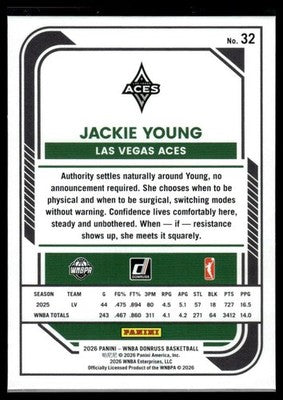 2026 Donruss WNBA #32 Jackie Young