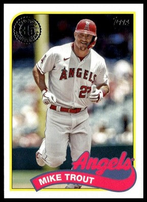 2024 Topps #89B-70 Mike Trout 1989 Topps Baseball 35th Anniversary #/89