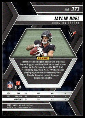 2025 Panini Mosaic #373 Jaylin Noel