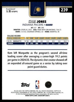 2025-26 Topps #239 Kam Jones