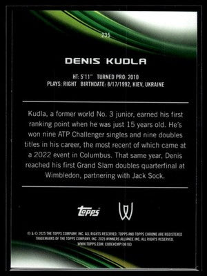 2025 Topps Chrome #235 Denis Kudla