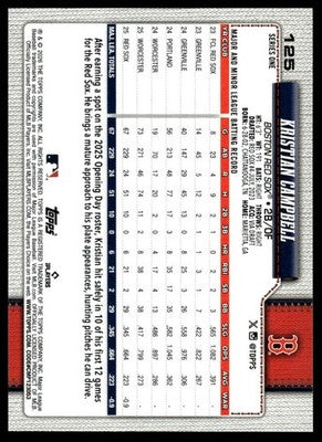 2026 Topps #125 Kristian Campbell
