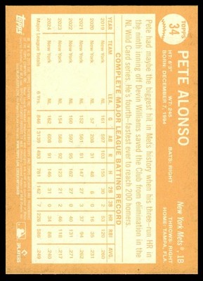 2025 Topps Archives #34 Pete Alonso