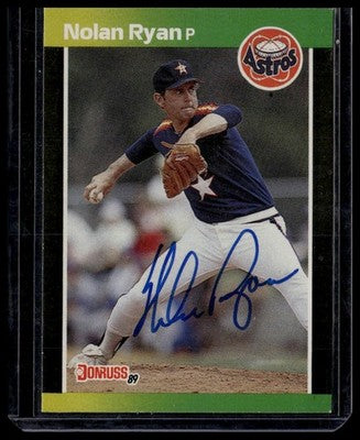 1989 Donruss #154 Nolan Ryan - Houston Astros Auto