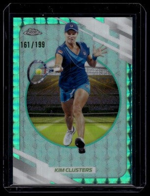 2026 Topps Chrome #114 Kim Clijsters Aqua Geometric Refractor #/199