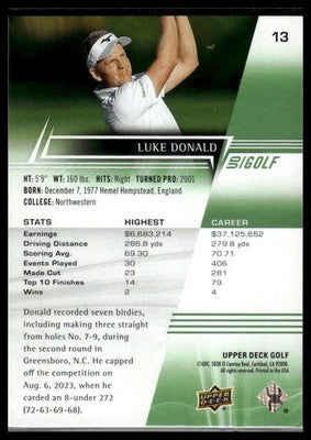 2024 Upper Deck #13 Luke Donald