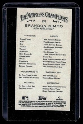 2025 Topps Allen & Ginter #238 Brandon Nimmo Mini