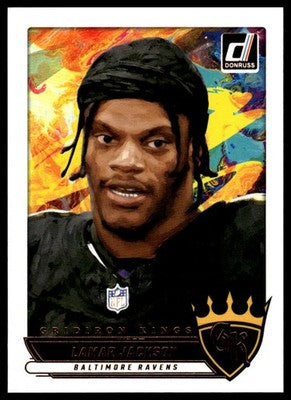 2025 Donruss #GK-LJN Lamar Jackson Gridiron Kings