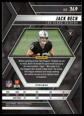 2025 Panini Mosaic #349 Jack Bech