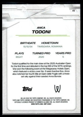 2026 Topps Chrome #49 Anca Todoni