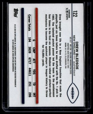 2024 Topps Chrome #122 Drew Bledsoe White Geometric Refractor #/99
