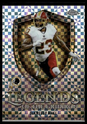2025 Topps Chrome #LOG-35 DeAngelo Hall Legends of the Gridiron X-Fractor