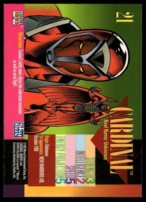 1993 SkyBox Marvel Universe #21 Cardinal